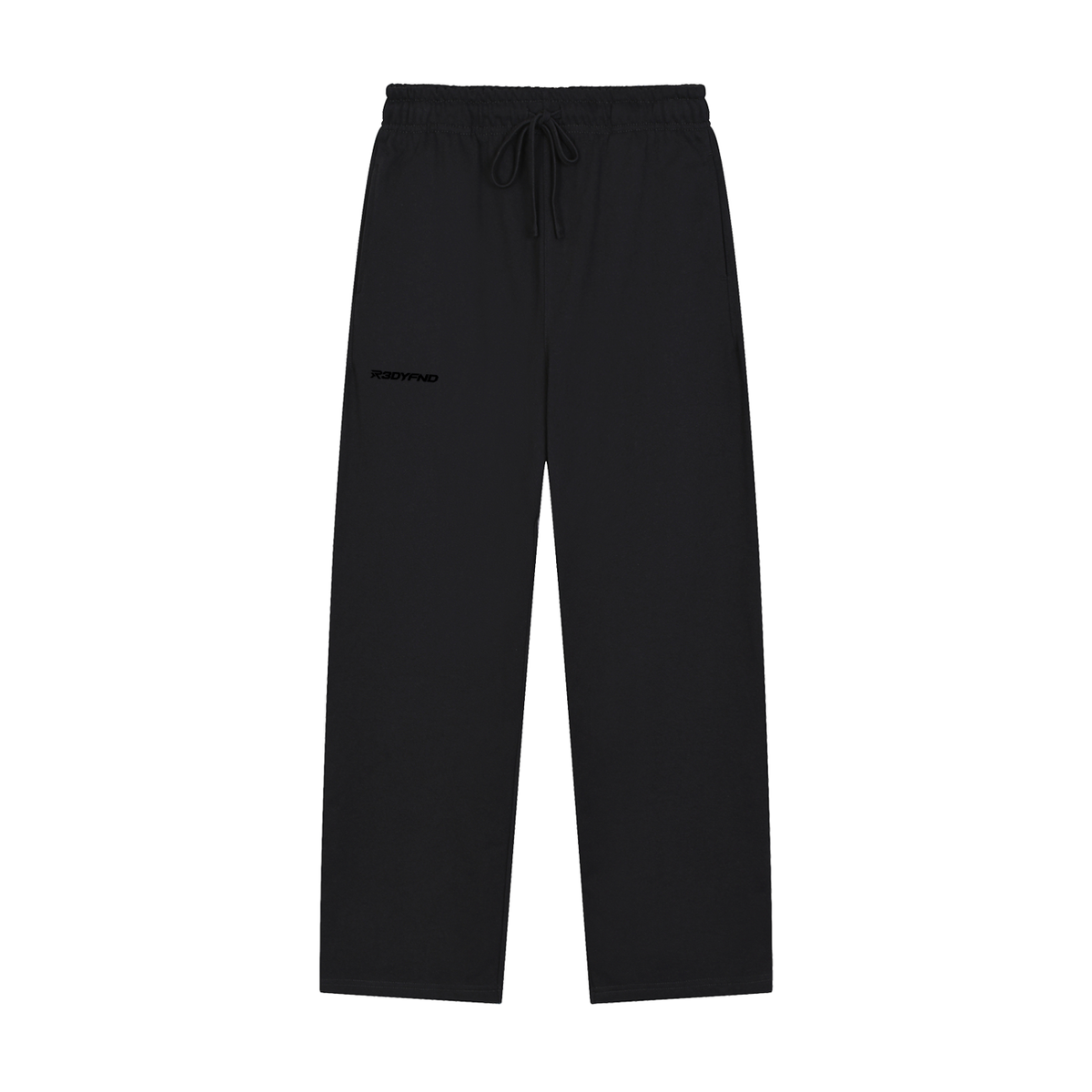 R3DYFND | Black Logo Essential Joggers