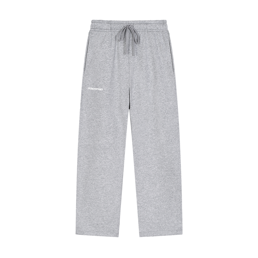 R3DYFND | White logo Essential Joggers