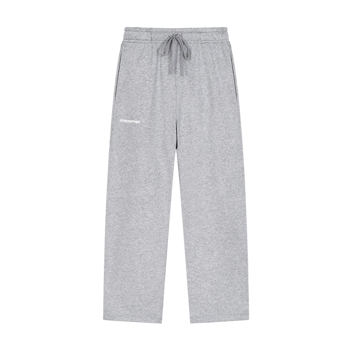 R3DYFND | White logo Essential Joggers