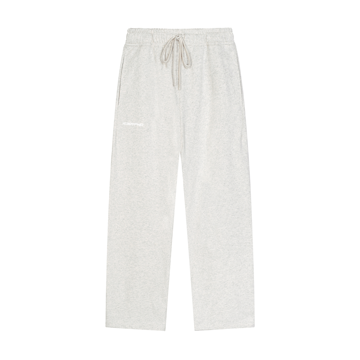 R3DYFND | White logo Essential Joggers