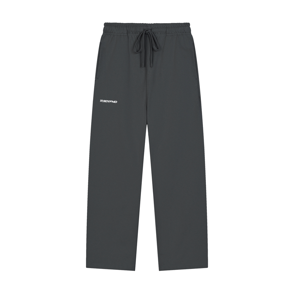 R3DYFND | White logo Essential Joggers