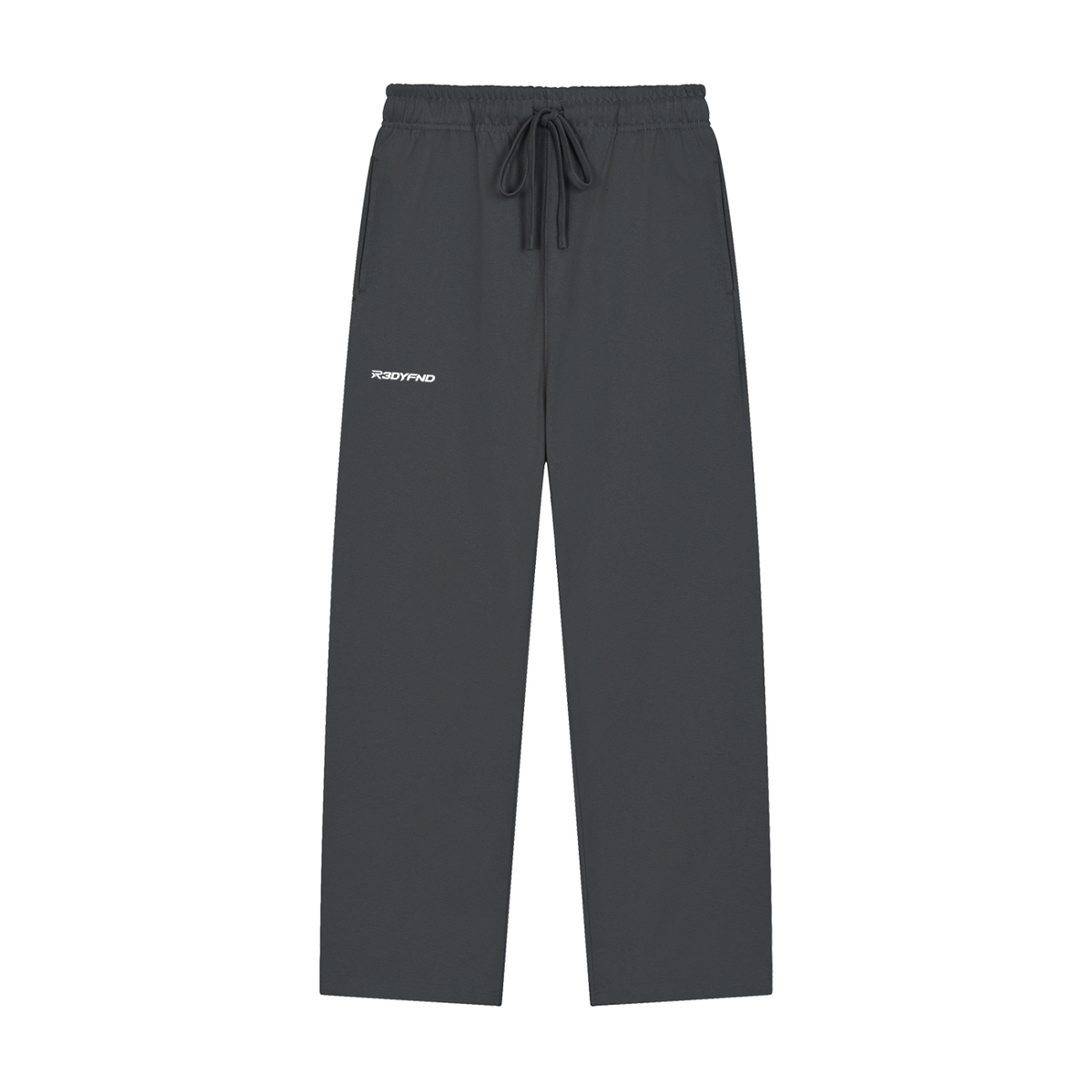 R3DYFND | White logo Essential Joggers