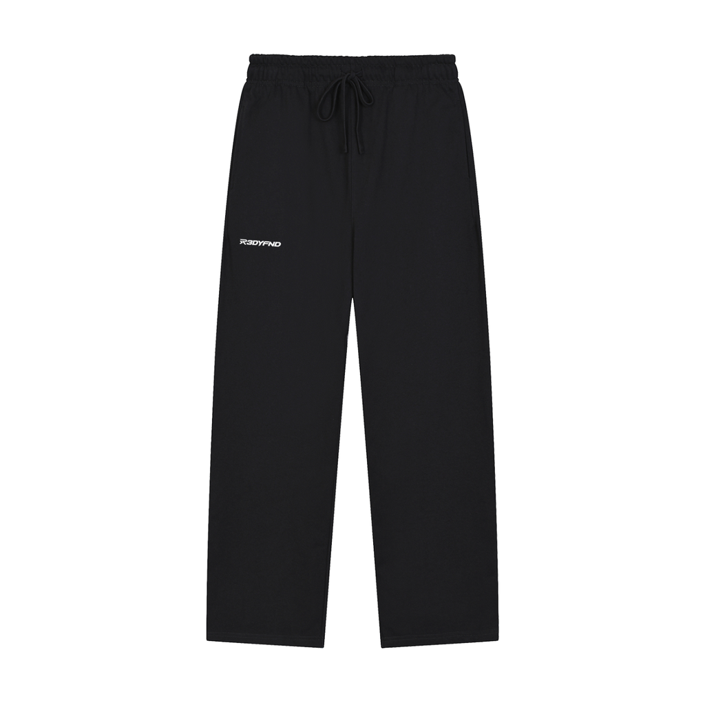 R3DYFND | White logo Essential Joggers