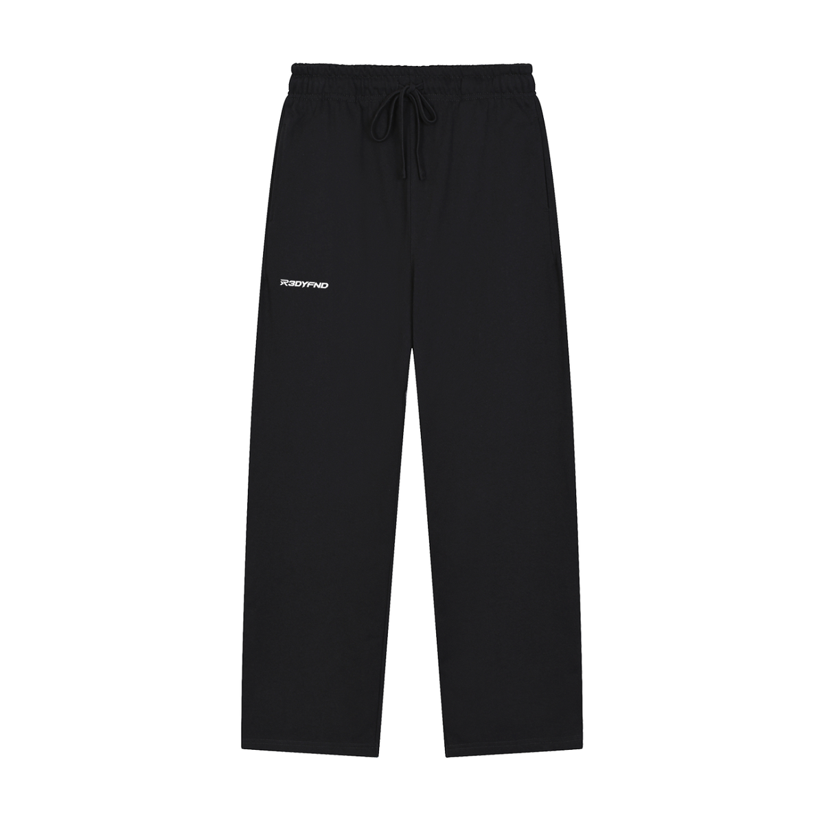R3DYFND | White logo Essential Joggers
