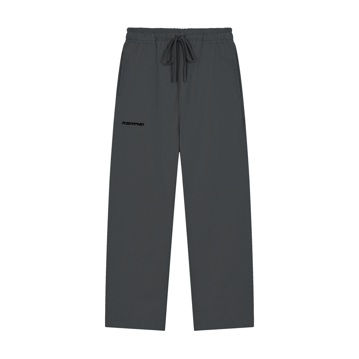 R3DYFND | Black Logo Essential Joggers